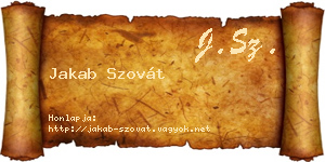 Jakab Szovát névjegykártya